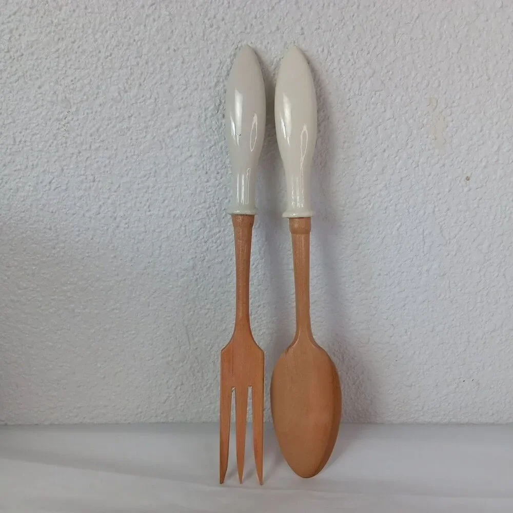 Kissing Don’t Last Cooking Do Grand Canyon Porcelain Kitchen Knife and Spoon Set